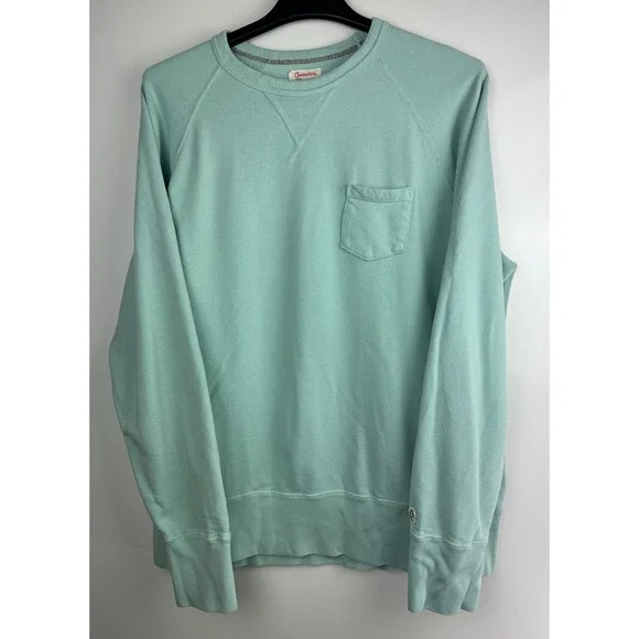 *Flaw Todd Snyder x Champion Midweight Pocket Sweatshirt Mint Green Crewneck 2XL - Picture 16 of 16